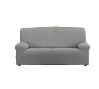 Estoralis Sumatra | Funda de Sofá Bielástica | Tejido Súper Elástico C/ 09 Gris Claro | para Sofá 4 Plazas de 220 a 260 cm. | Protector de Calidad | Súper Ajustable