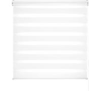 Estoralis Vera | Estor Enrollable Noche y Dia Diseño Moderno | Doble Tejido | Color Blanco | 105 x 180 cm (Ancho/Alto) Tamaño Tela 102 x 175 cm | Estores para Ventanas y Puertas