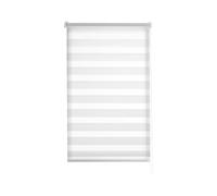 Estoralis VERAL| Estor Enrollable Noche y Dia Diseño Moderno | Sin Taladrar Doble Tejido | Blanco Roto | 45 x 150 cm (Ancho/Alto) Tamaño Tela 42 x 150 cm | Estores para Ventanas y Puertas