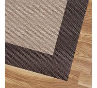 Estores Basic Alfombra Vinilica Salon Premium Alfombras de habitación Comedor baño Cocina Lavable Antideslizante y Resistente para Interior y Exterior Marrón 60x90 cm