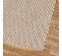 Estores Basic Alfombra Vinilica Salon Premium Alfombras de habitación Comedor baño Cocina Lavable Antideslizante y Resistente para Interior y Exterior Beige Lisa 200x290 cm