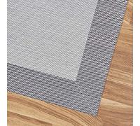 Estores Basic Alfombra Vinilica Salon Premium Alfombras de habitación Comedor baño Cocina Lavable Antideslizante y Resistente para Interior y Exterior Gris 140x200 cm