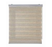 ESTORES Basic Estor Enrollable Noche y Día Premium Trama Beige 160x250 cm | Doble tejido Premium: dos ambientes, más luz o mayor privacidad.