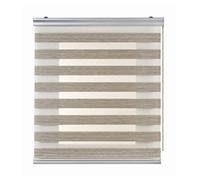 ESTORES Basic Estor Enrollable Noche y Día Premium Trama Beige 80x250 cm | Doble tejido Premium: dos ambientes, más luz o mayor privacidad.