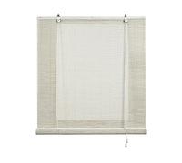 Estores Basic, persianas de Bambu, Blanco Tiza, 60x175cm, estores para Ventana