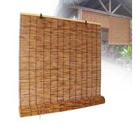 Estores de bambú Natural for Patio, 30 45 50 65 70 85 90 100 125 130 145 160 estores enrollables de caña for privacidad, Cortinas for decoración de Ventanas(110 x 80 cm)