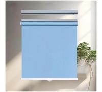 Estores Enrollables Blackout para Ventanas,Cortinas Opacas Sin Taladrar,Persiana Protección Solar Privacidad,Persiana Enrollables Parasol Retráctiles 45x125/60x150/85x200cm,blue-90x100cm/35 * 39in