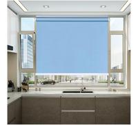 Estores Enrollables Blackout Sin Taladrar, Persianas Enrollables para Ventanas, Estor Parasol Hogar, Cortinas Opacas Temporales, Persianas Térmicos 50x125/70x150/95x200cm,blue-32x150cm/13 * 59in