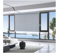 Estores Enrollables Blackout Sin Taladrar, Persianas Enrollables Parasol, Estores Enrollables Térmicos para Ventanas, Cortinas Opacas, Persianas Temporales Privacidad,grey-50x125cm/20 * 49in