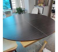 Estores Enrollables Mesa redonda plegable con tablero solamente, encimera de madera maciza contrachapada resistente, 120 cm, 140, 160, 180, 200, 220, 240 cm, mesa de catering temporal(120cm(47 1/4''))