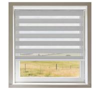 Estores Enrollables Noche y Día 100 x 195 cm Galería Metálica Panel Noche y Día Proteccion Solar para Ventanas Salon Dormitorio Cocina, Gris Oscuro