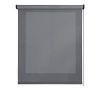 Estores enrollables Screen Premium con Tejido técnico Acabados en Aluminio con Tubo Grueso de 38 mm Protección Solar y Aislante térmico STORESDECO Estor Gris Oscuro 140x180 cm