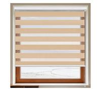 Estores Noche y Día Premium 100 x 195 cm con Cadena Persianas Enrollables Interior para Ventana Translúcido y Oscurecido para Ventanas Sala para Niños Sala Comedor, marrón