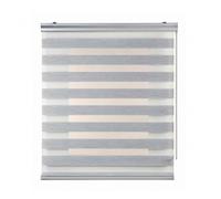 Estores noche y día premium, estor enrollable con acabados de aluminio premium gris, 80 x 250 cm