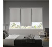 Estores Opacos Sin Taladrar Blackout privacidad Total, Estor Enrollable Fácil instalación Sin Herramientas para Ventanas Cortina Opaca Color Blanco 60x180 cm (Ancho x Alto) STORESDECO