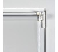 Estores Opacos Sin Taladrar Blackout privacidad Total, Estor Enrollable Fácil instalación Sin Herramientas para Ventanas Cortina Opaca Color Gris 45x180 cm (Ancho x Alto) STORESDECO