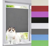 Estores para Ventanas Enrollables 30 x 170 cm Fijación sin Taladrar Persiana Enrollbale para Ventana Incluye Clips de Sujeción Klemmfix para Salón, Cocina, Gris