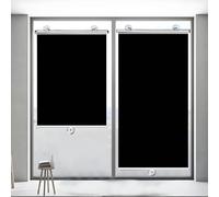 Estores Térmicos Opacos Sin Taladro con Ventosas - Cortina Enrollable Retráctil Portátil para Protección Solar, Pantalla Temporal para Ventanas Puertas Parabrisas de Auto(35W x 135H cm)