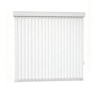 Estores Verticales Blancos - Cortina Vertical de Lamas de Tela para Interior, Persianas Verticales Ajustables para Ventanas Corredera, Ideal para Oficina en Casa y Hogar(170W x 300H cm)