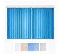 Estores Verticales - Cortina Vertical - Stores Verticales Cortina Corredera Persiana Veneciana Opaco, Cortina de Protección Solar Privacidad para Balcón Puertas Ventanas(Dark blue,200W x 220H cm)
