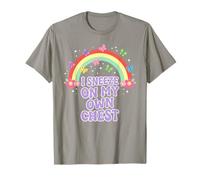 ESTORNUDO EN MI Propio Pecho Divertido Arco Iris de Humor para Adultos Camiseta