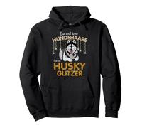 Estos no Son pelos de Perro Que es Husky Glitter Sudadera con Capucha
