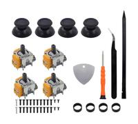 Estos palos de efecto Hall son compatibles con los controladores de PS5 y reemplazan con precisión joysticks rotos o desgastados. Ideal para un control preciso y una experiencia de juego mejorada.
