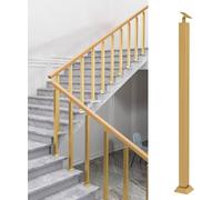 Estos Postes de barandilla de Hierro Forjado para escaleras y Balcones, con diseño Cuadrado para un Soporte Duradero y una decoración Elegante, Son Ideales para Este Tipo de escaleras y BALC