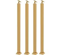 Estos Postes de barandilla de Hierro Forjado para escaleras y Balcones, con diseño Cuadrado para un Soporte Duradero y una decoración Elegante, Son Ideales para Este Tipo de escaleras y BALC