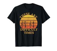 Estos son tiempos difíciles Amante de la música Vintage Camiseta