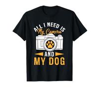 Estoy a punto de tomar me encanta fotografiar mi cámara y mi perro Camiseta
