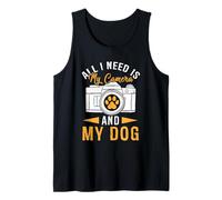 Estoy a punto de tomar me encanta fotografiar mi cámara y mi perro Camiseta sin Mangas