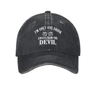 Estoy A Solo Una Bebida del Diablo Unisex Cap Transpirable Sombrero Vintage Gorra De Béisbol para Running Aire Libre Deporte