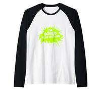 Estoy Aburrido Jugar Conmigo. Decir una declaración sarcástica Divertida Camiseta Manga Raglan