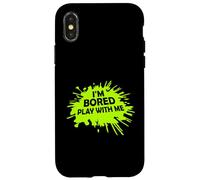 Estoy Aburrido Jugar Conmigo. Decir una declaración sarcástica Divertida Carcasa para iPhone X/XS