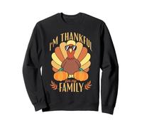 Estoy Agradecido por el Divertido peregrino del Pavo de Acción de Gracias de mi Familia Sudadera