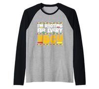Estoy apoyando a Cada HBCU - Black History African Pride Camiseta Manga Raglan