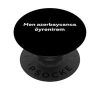 Estoy aprendiendo azerbaiyano. Palabra Divertida azerbaiyana PopSockets PopGrip Adhesivo