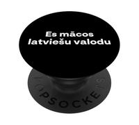 Estoy aprendiendo letón. Palabra Divertida en letón PopSockets PopGrip Adhesivo