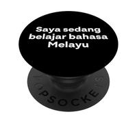 Estoy aprendiendo malayo. Palabra Divertida en malayo PopSockets PopGrip Adhesivo