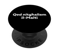 Estoy aprendiendo maltés. Divertida Palabra maltesa PopSockets PopGrip Adhesivo
