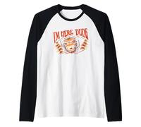 Estoy aquí Amigo Monstruo Emergente Bigfoot Sasquatch Cryptid Camiseta Manga Raglan