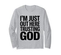 Estoy aquí confiando en Dios audaz Manga Larga