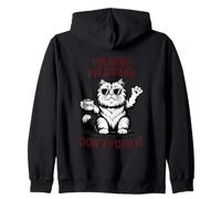 Estoy aquí, estoy despierto, no lo presiones, actitud de gato Sudadera con Capucha