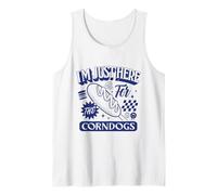 Estoy aquí para el Amante de Corndog de la Feria estatal de Corn Dogs Camiseta sin Mangas