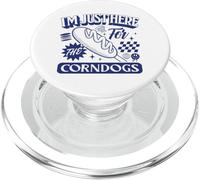 Estoy aquí para el Amante de Corndog de la Feria estatal de Corn Dogs PopSockets PopGrip para MagSafe