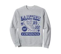 Estoy aquí para el Amante de Corndog de la Feria estatal de Corn Dogs Sudadera