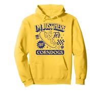Estoy aquí para el Amante de Corndog de la Feria estatal de Corn Dogs Sudadera con Capucha
