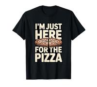 Estoy aquí para el Amante de la Fiesta de Pizza Divertido Camiseta