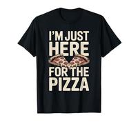 Estoy aquí para el Amante de la Fiesta de Pizza Divertido Camiseta